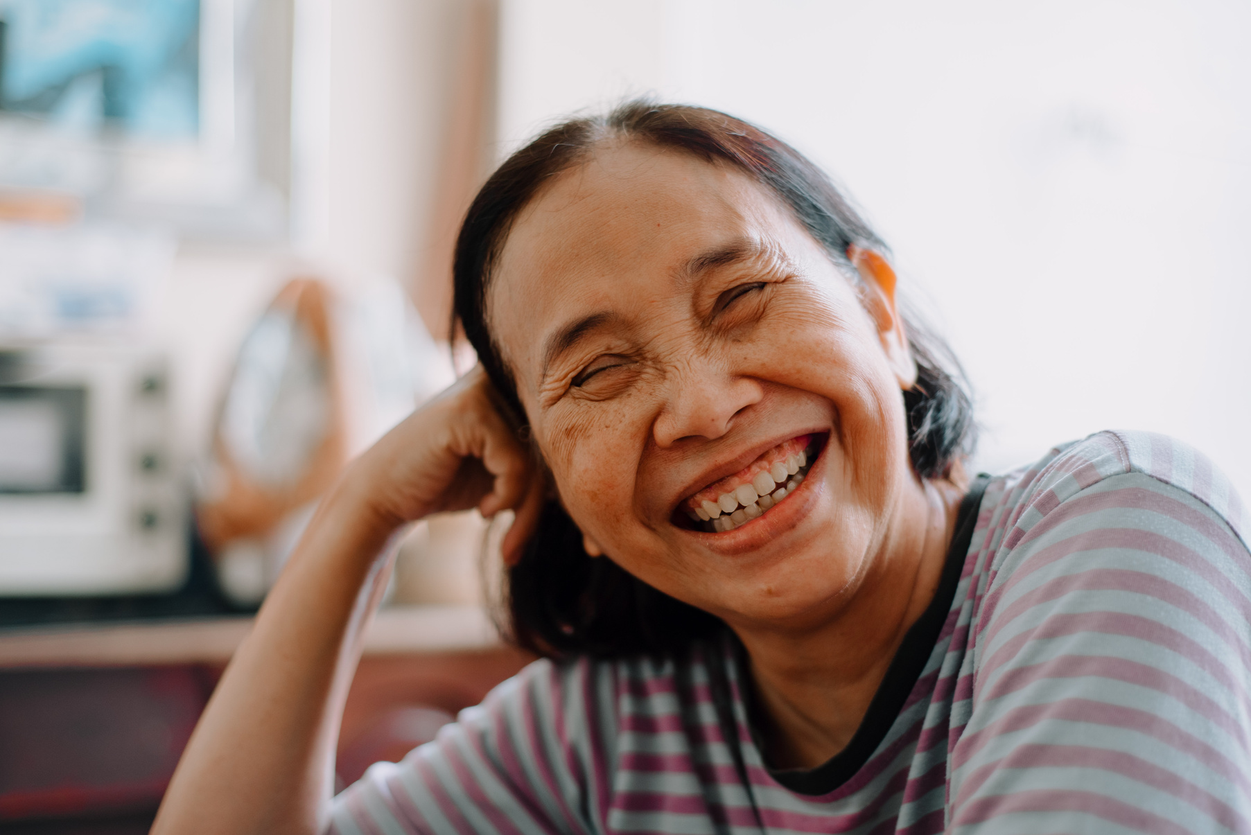 Portrait of Smiling Elderly Woman